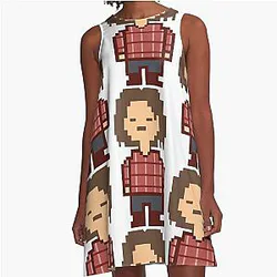 Sam Winchester Inspired by Undertale Supernatural A-Line Dress