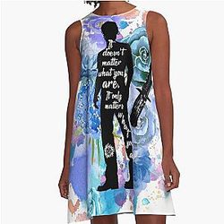 Supernatural Sam Winchester A-Line Dress
