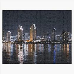 San Diego Skyline at Night Jigsaw Puzzle