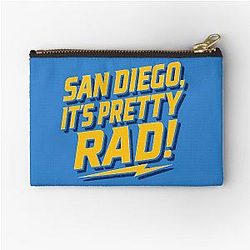 San Diego is rad Zipper Pouch