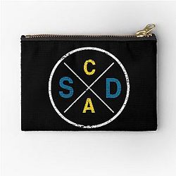San Diego CA Circle and Cross California Souvenir Zipper Pouch