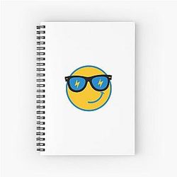 Señor Lentes LA Chargers Spiral Notebook