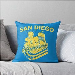 Vintage San Diego Chargers Throw Pillowvocial