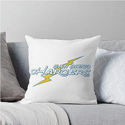 Vintage San Diego Chargers Throw Pillow