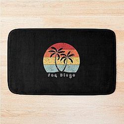 San Diego CA Vintage 70s Retro Throwback Design Bath Mat