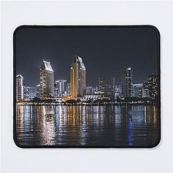 San Diego Skyline at Night Mousepad