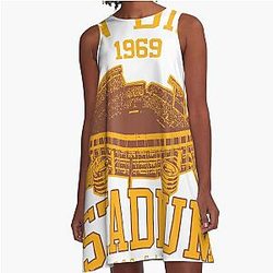San Diego Stadium Vintage shirt and sticker a line dress