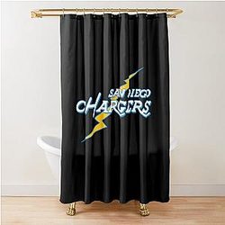 Styled San Diego Chargers Shower Curtain