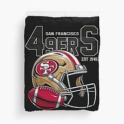 Art for San Francisco 49ers Duvet Cover