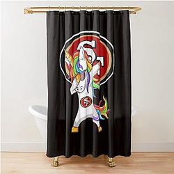 Patrick Unicorn 49ers Shower Curtain