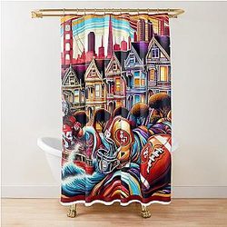 San Francisco 49ers City Shower Curtain