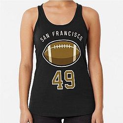 Art San Francisco 49ers Racerback Tank Top