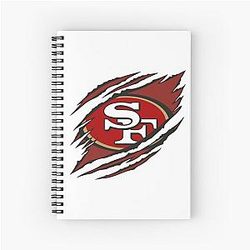 Faithful To The 49ers Spiral Notebook