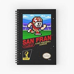 San Francisco 49ers 8-bit Videogames Notebook