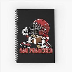 Art San Francisco 49ers Spiral Notebook
