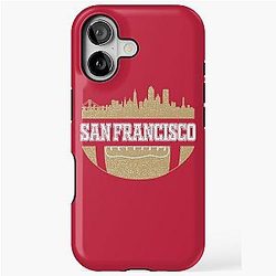 Retro 49ers Football Fan Vintage San Francisco Skyline iPhone Case