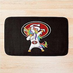 Patrick Unicorn Football Team San Francisco 49er T Shirt Bath Mat