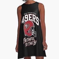 Art San Francisco 49ers A Line Dress
