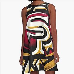 San Francisco 49ers A Line Dress