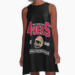 Art San Francisco 49ers A Line Dress