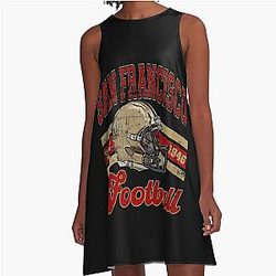 Art San Francisco 49ers A Line Dress