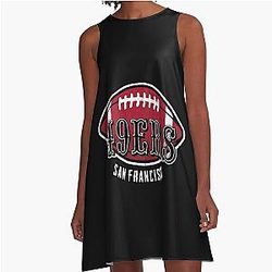 Art San Francisco 49ers A Line Dress