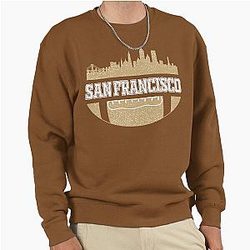 Retro 49ers Fan Vintage San Francisco Skyline Sweatshirt
