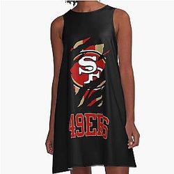 Art San Francisco 49ers A Line Dress