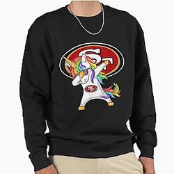 Patrick San Francisco 49ers Unicorn Dabbing Football Team T-Shirt Pullover Sweatshirt