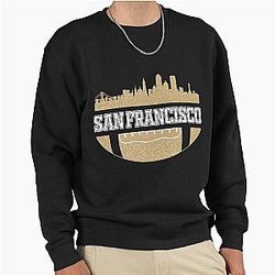 Retro 49ers football fan vintage San Francisco classic sweatshirt