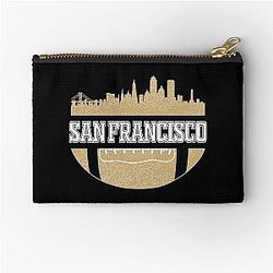 Retro 49ers Football Fan Vintage San Francisco Skyline Classic Pouch