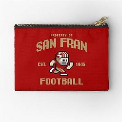 Property of San Francisco 49ers Football Zipper Pouch
