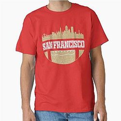 Retro 49ers Football Fan San Francisco Skyline Classic T-Shirt