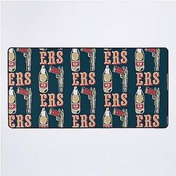 Cool Guys 40 OZ 9MM Gold Gun Desk Mat