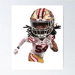 San Francisco 49ers Fred Warner Poster