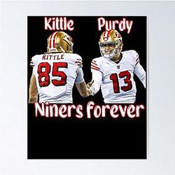 Brock Purdy and George Kittle Celebration San Francisco 49ers Poster