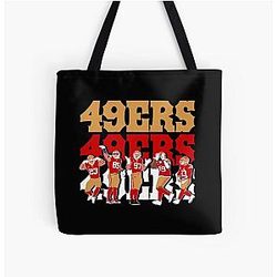 Art San Francisco 49ers All Over Print Tote Bag