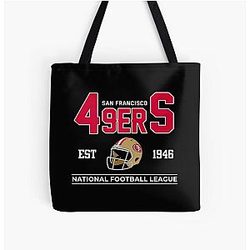 Art San Francisco 49ers All Over Print Tote Bag