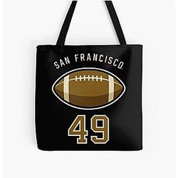 San Francisco 49ers All Over Print Tote Bag