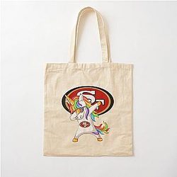 Patrick Unicorn Football Team San Francisco 49ers T Shirt Cotton Tote Bag
