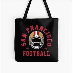 Art San Francisco 49ers All Over Print Tote Bag