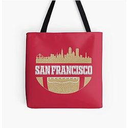 Retro 49ers Football Fan Vintage San Francisco Tote Bag