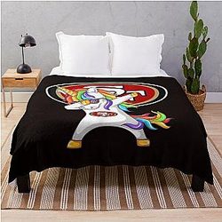 Patrick Unicorn Football Team San Francisco 49er Throw Blanket