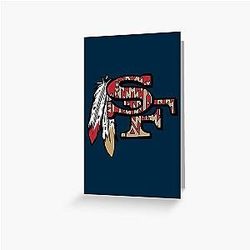 Native American 49ers Greeting Card