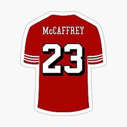 Christian McCaffrey 49ers Sticker