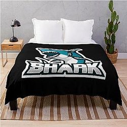 Art San Jose Sharks Throw Blanket