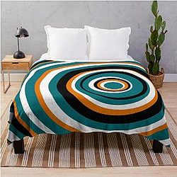 Team - San Jose Sharks Circles Throw Blanket