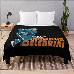 Art San Jose Sharks Throw Blanket