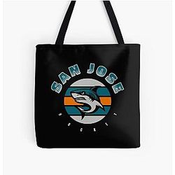 Art-San Jose Sharks All Over Print Tote Bag