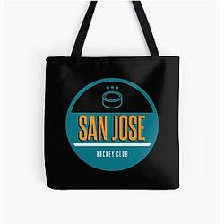 Art San Jose Sharks Tote Bag